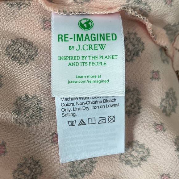 NWT J. Crew Reimagined Pink Printed Shirt Dress💗♥️💗 - Picture 10 of 11